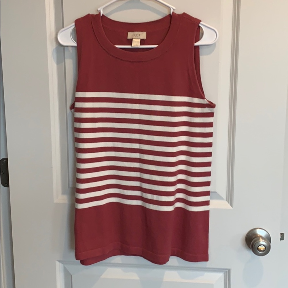 Stripes Sleeveless Sweater